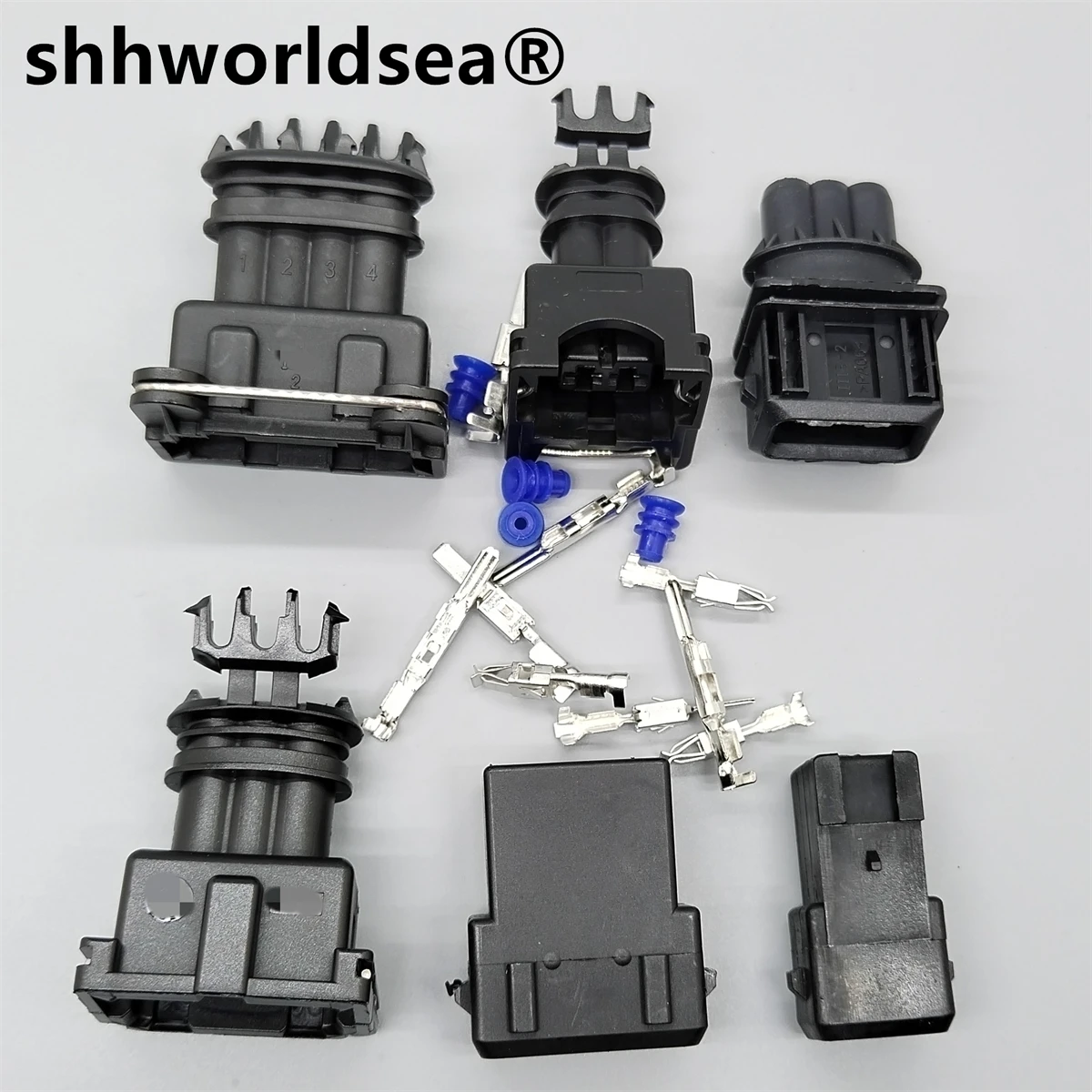 Shhworldsea 2,3,4,7P Junior Power Timer 2 pin sealed wtryskiwacz paliwa EV1 wodoodporne złącze cewka zapłonowa wtyczka 282191-1 282729-1