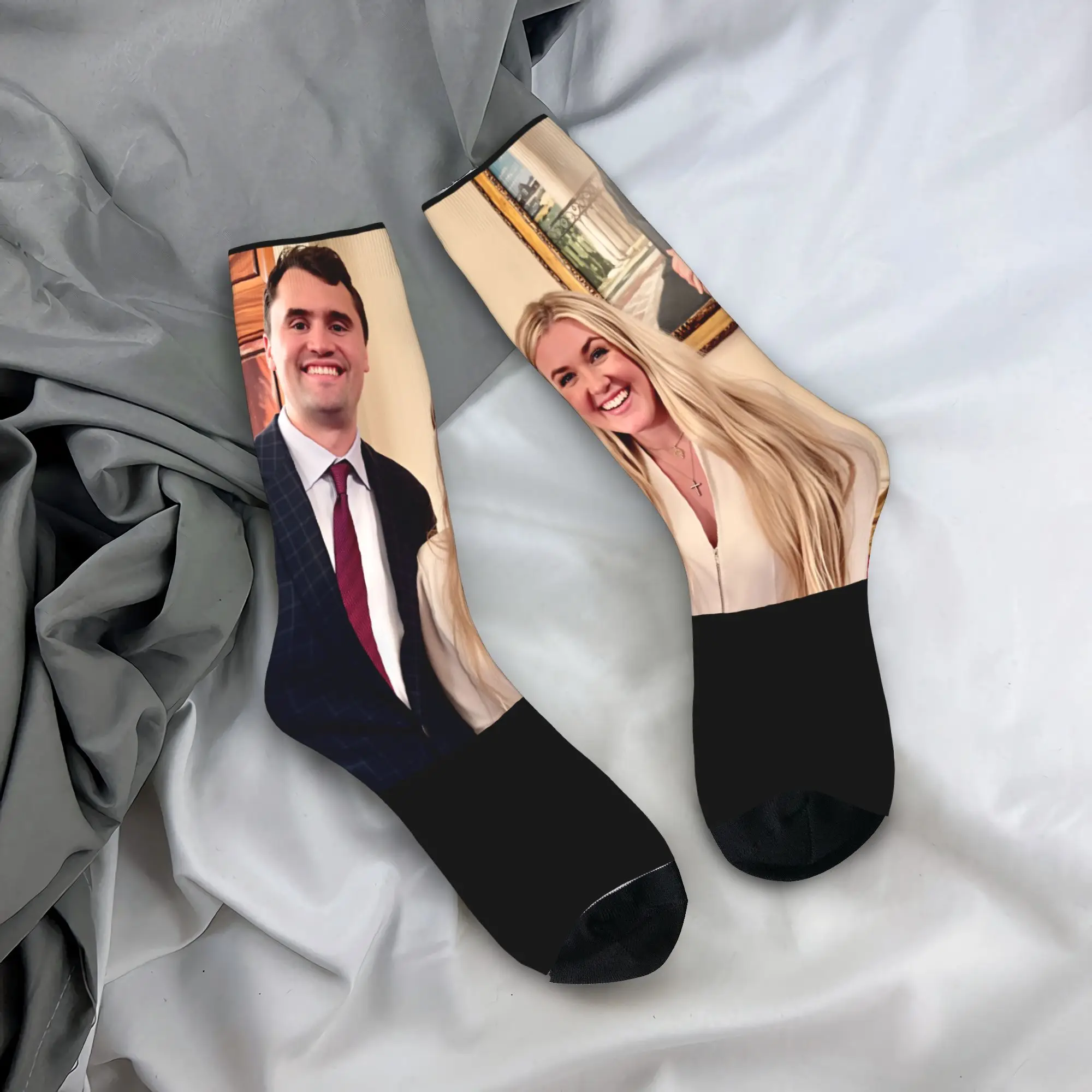 

Носки In Memory of Charlie Kirk, чулки в стиле Харадзюку, зимние нескользящие носки для пар, качественные дизайнерские носки для скейтборда