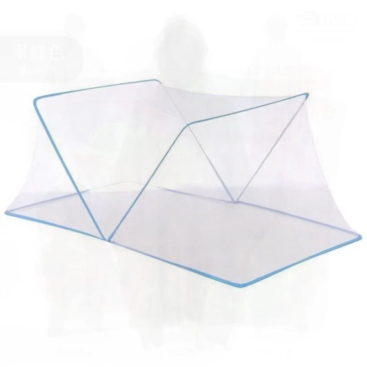 

Складная москитная сетка 2024, не требующая установки, простое шифрование для дома, студенческого общежития, кровать, синий/розовый материал из стекловолокна