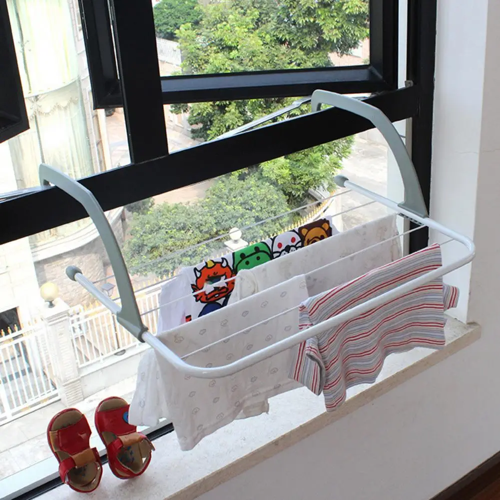 Convenient Punch-free Sturdy Construction Heating Radiator Shoes Hanger Anti-deform Clothes Drying Rack Yard Accessory