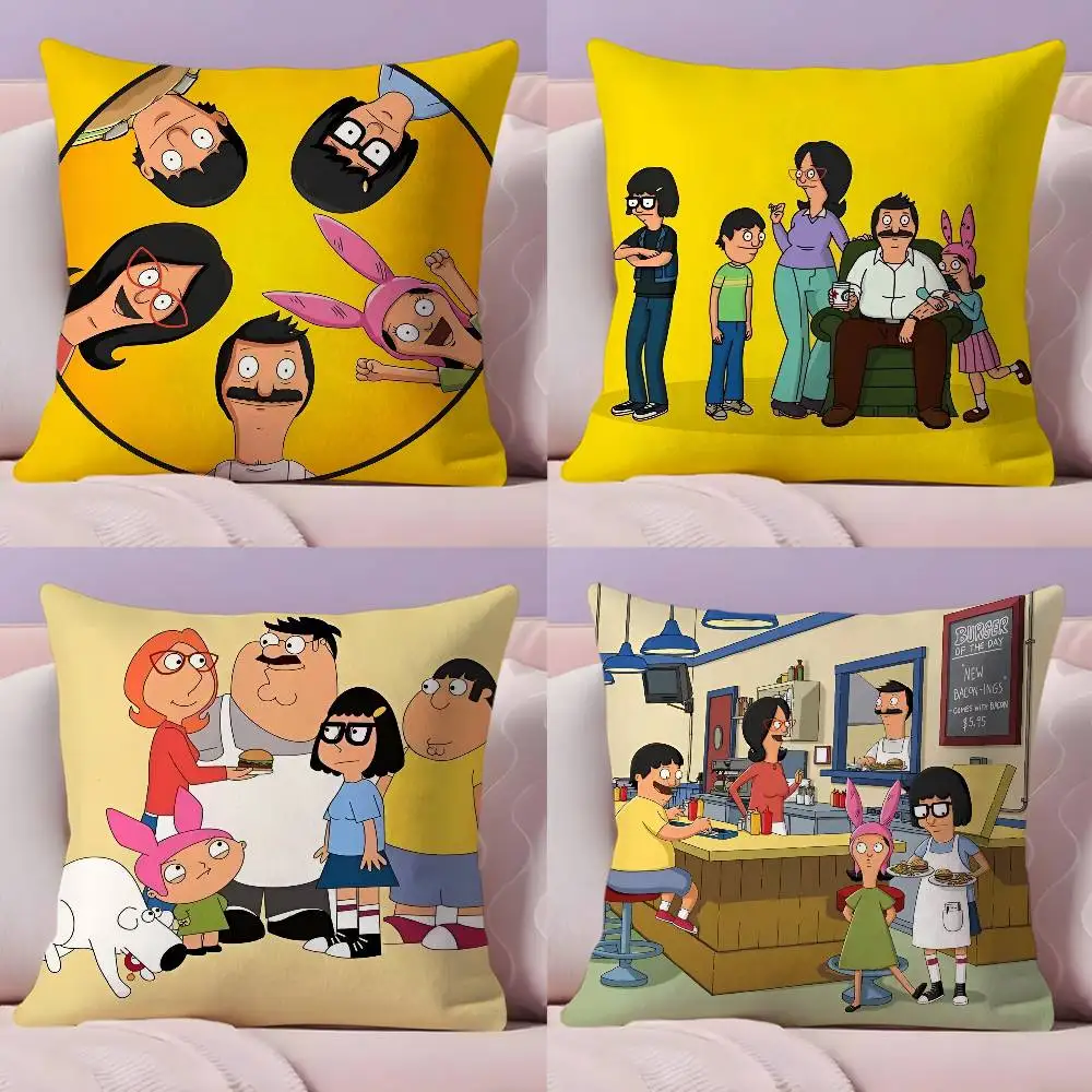 

Anime Bobs Burgers Pillow Case Pillowcase Ultra Soft Skin Friendly Fabric Cloud Like Comfort & Concealed Zipper