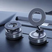 Folding Strong Magnet Magnetic Phone Holder 360° Rotation Desk Car Vacuum Suction Windshield Dashboard Mobile Holder 2025