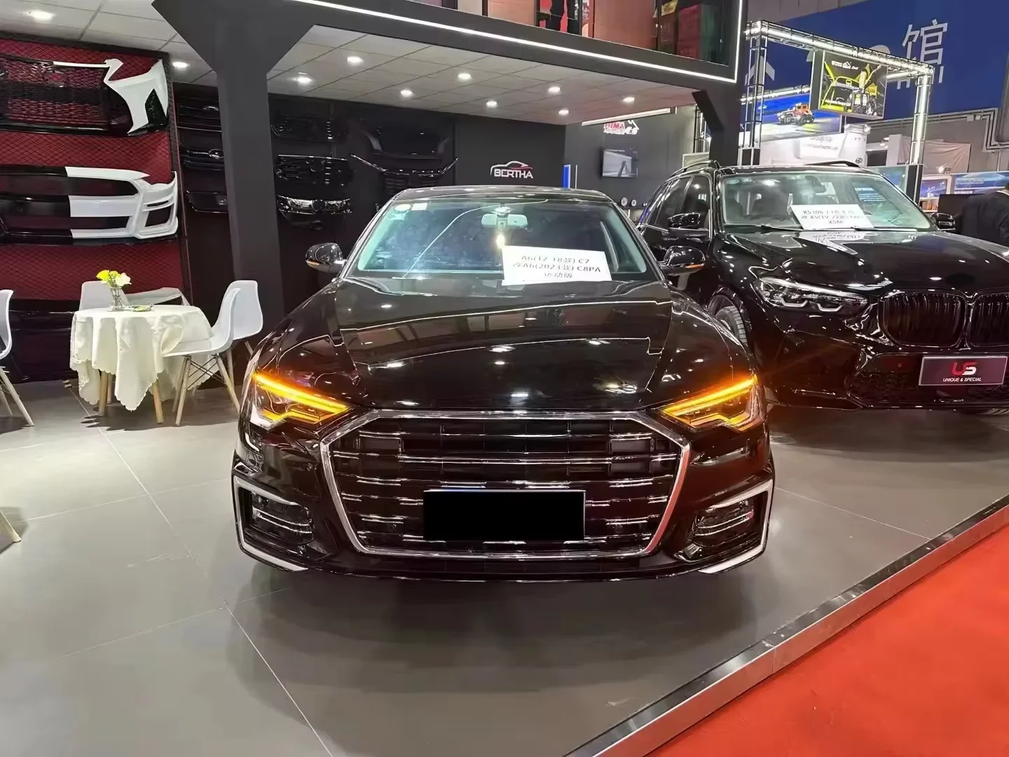 Car A6 S6 to 2023 RS6 Style Front Bumper Body Kits for  A6 S6 2012 2013 2014 2015 2016 2017 2018