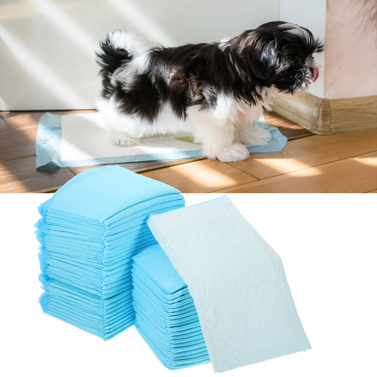 100 Pcs Puppy Super Absorbent and Waterproof Dog Pet Training Mats Pieces Pee Pads Urine Small Professional For Child