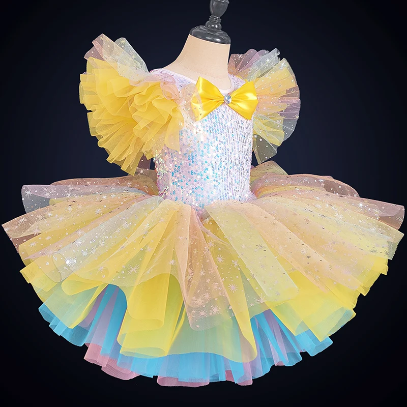 Professional Ballet Costume Classic Ballerina Ballet Tutu Dancewear Kid Girl Princess Dance Ballet Dress Leotards Dance Outfit