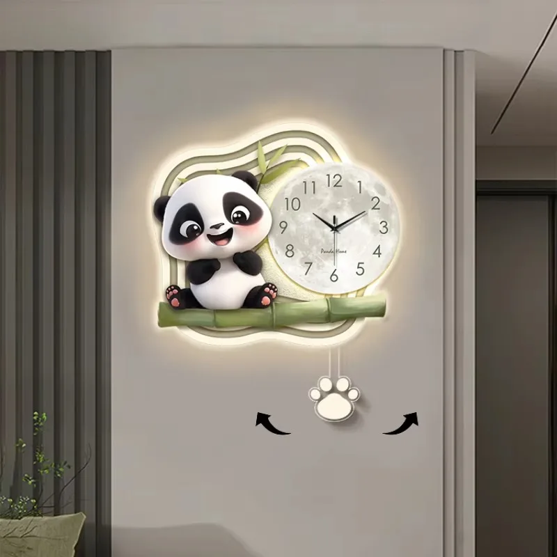 Elegant Living Room Wall Clock New Design Silent Large Animal Wall Clock Art Stylish Kawaii Hands Orologio Da Parete Home Decor