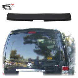 For VW Volkswagen Caddy MK2 2003 To 2015 Rear Trunk Spoiler Wing Lip High Quality ABS Gloss Black Carbon Look Body Kit Cover