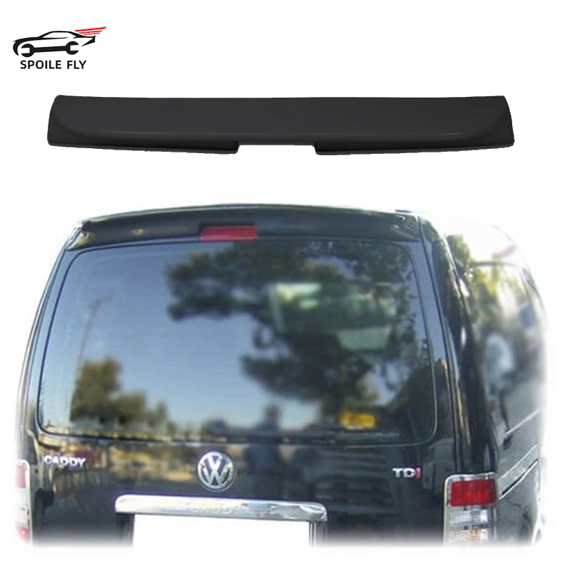 Spoiler tylnego bagażnika do VW Volkswagen Caddy MK3 2003-2015, wysokiej jakości ABS, czarny połysk, wygląd karbonu, zestaw karoserii, osłona.
