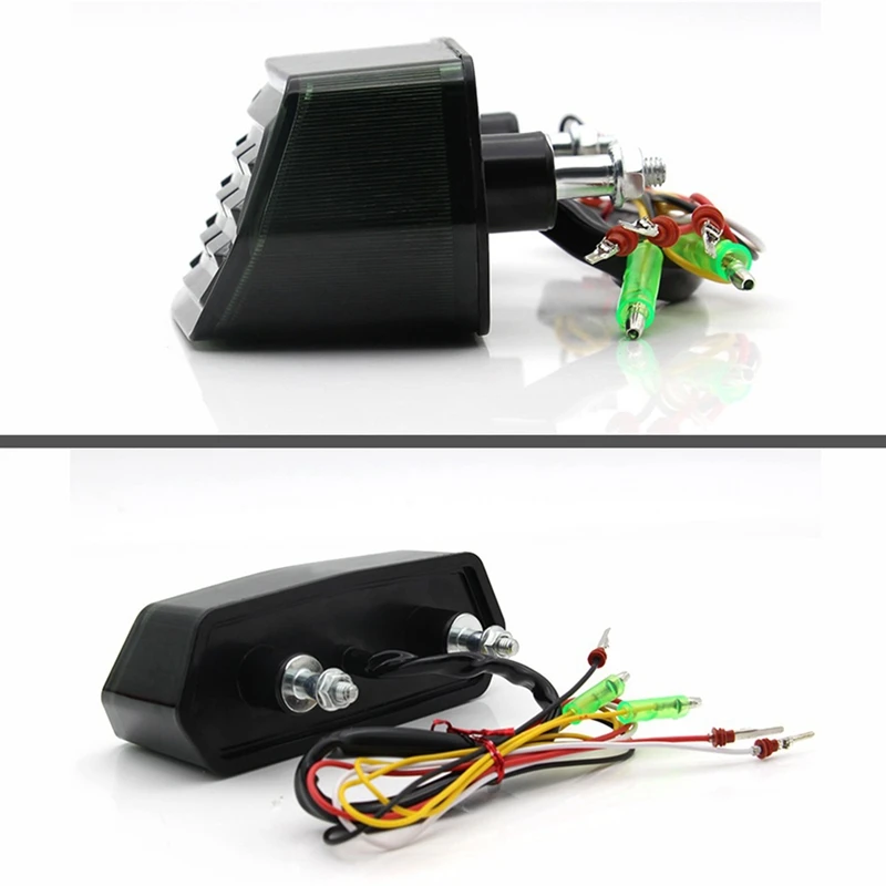 Motorcycle Brake Tail Light With Turn Signal Lights For Honda Grom MSX125 CB650F CB650R CBR650F CTX700N, Smoked Lens image 5