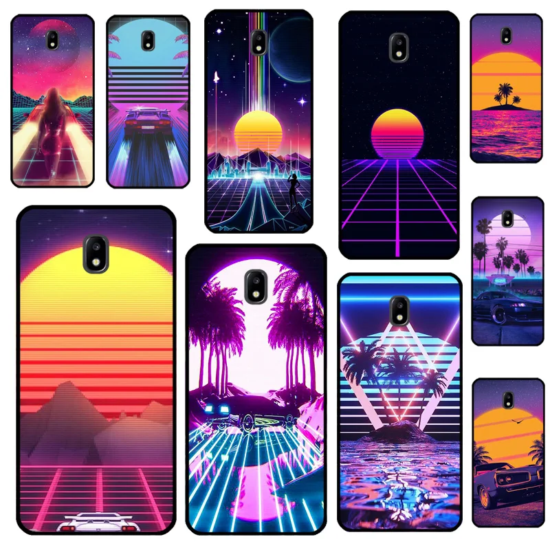 Vaporwave 80's Retro Neon Synthwave For Samsung Galaxy J8 A7 A9 2018 J1 J3 J5 J7 2016 A3 A5 2017 A6 A8 J4 J6 Plus Phone Case