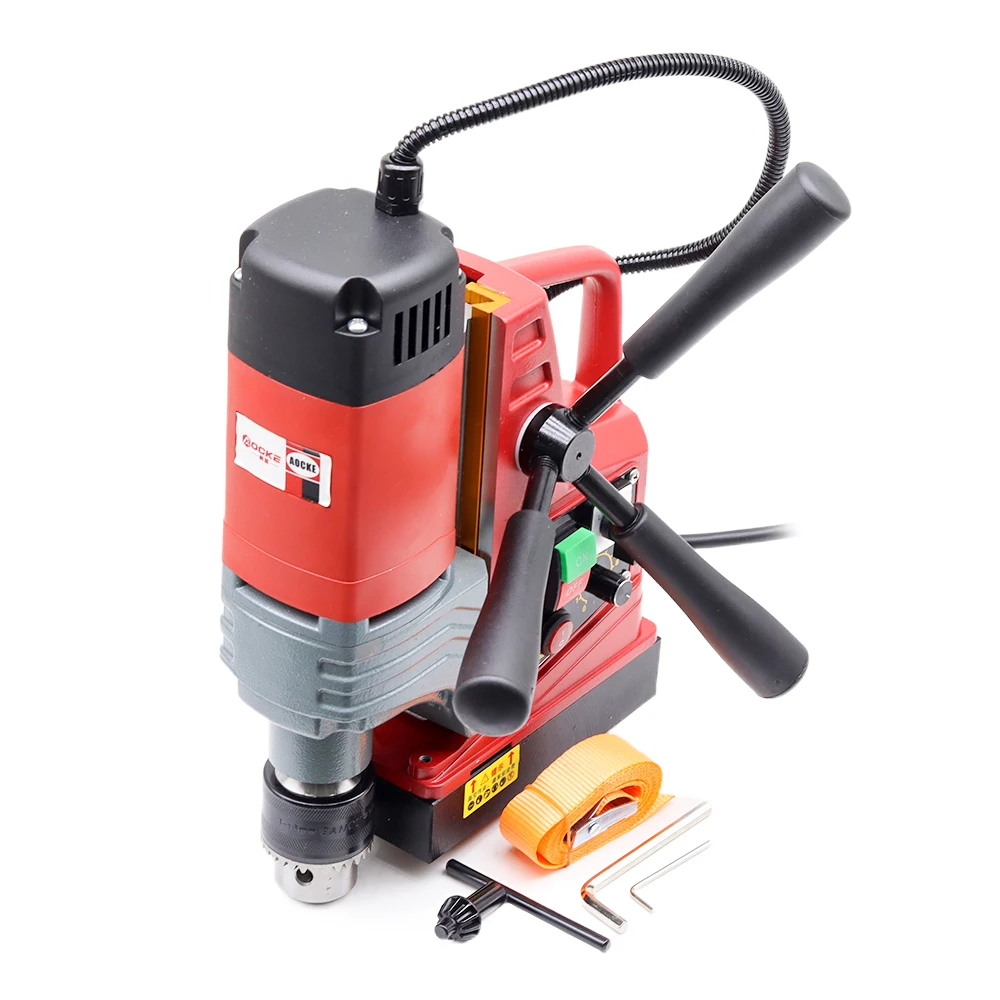 AX16RE Small Electric Magnetic Drill Floor Drill 220V Powerful Magnetic Drill Portable Industrial Grade Drilling Machine