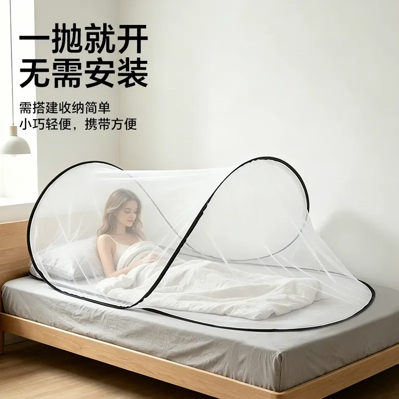 for Installation-free Portable Single Student Dormitory Mosquito Net for Home Office Outdoor Camping Travel