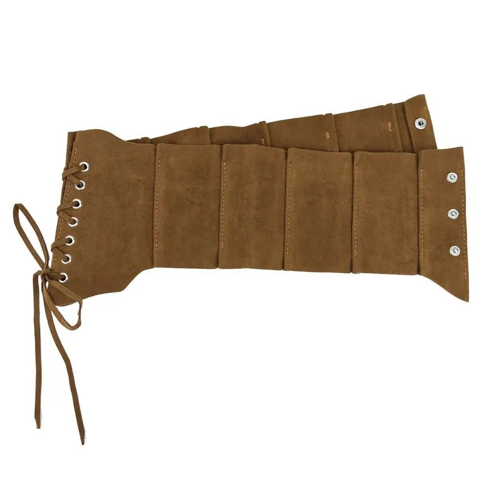 retro-adjustable-pu-leather-corset-spicy-girl-pu-leather-suede-wide-belt-elastic-waistband-brown-cummerbunds-ladies
