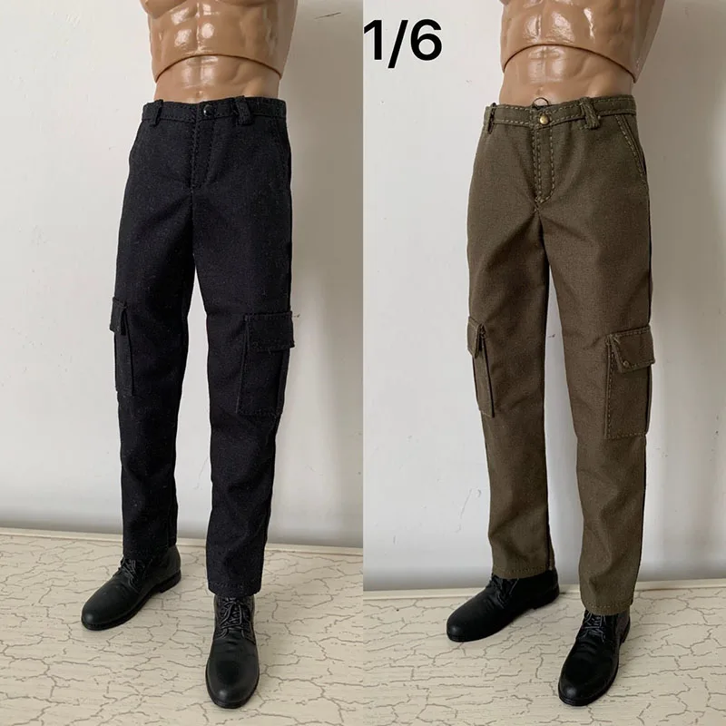 1/6 Fashion Men's Figure Accessory Military Multi Pocket Work Casual Combat Pants Cargo Trousers for 12'' Action Figure