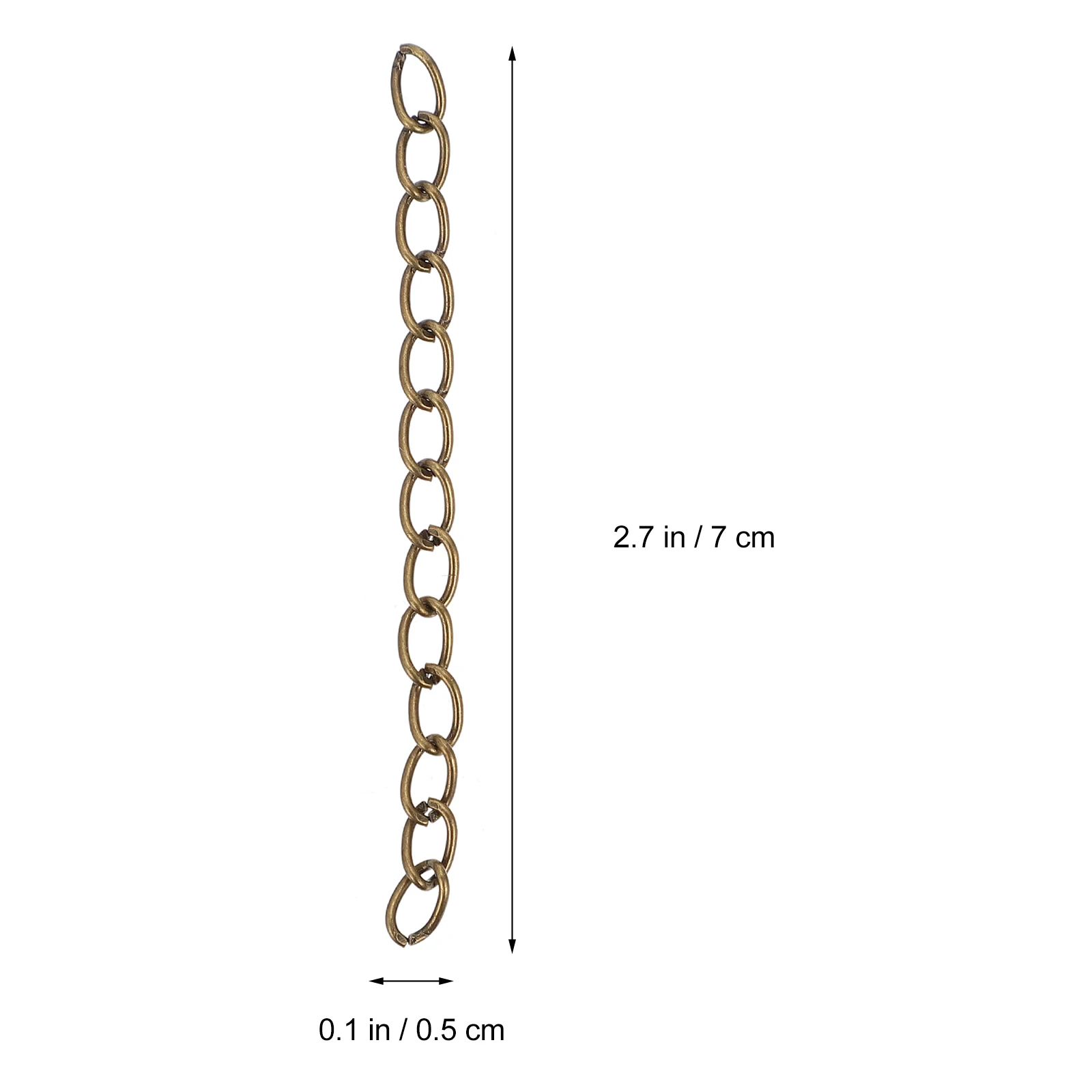 

500Pcs Sufficient Quantity Extender Chain Diy Necklace Bracelet Earrings Making Supplies Components