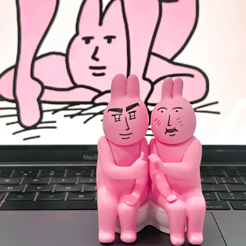 

Оригинальный розовый кролик, серия «Мой друг», слепая коробка, милая модная игровая кукла, аниме-фигурка, загадочная коробка, мультяшный детский индивидуальный подарок