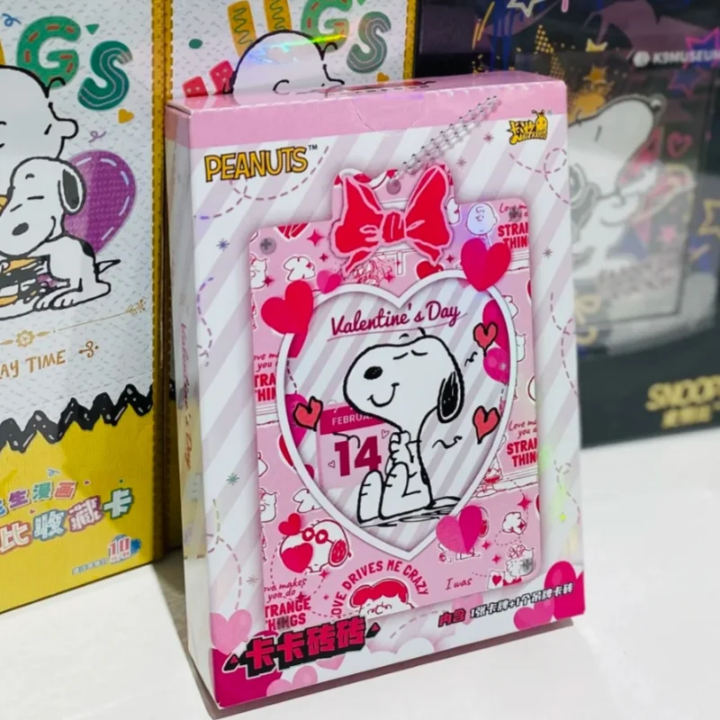 

KAYOU Genuine Snoopy Card Collection Peanut Cartoon Card Brick Valentine's Day Children's Toys Holiday Gifts Anime Original box