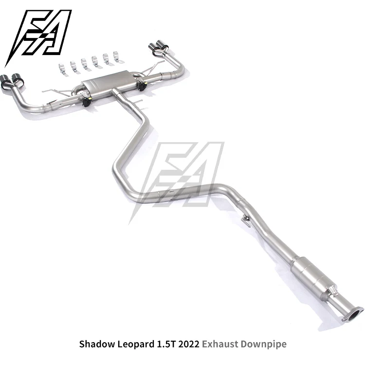 For Trumpchi Empow 1.5T 2022 Exhaust System Middle and Tail Section Cat Back Exhaust Pipe Electronic Valve Exhaust Muffler view 2