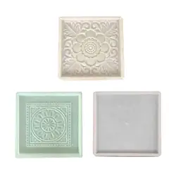 Paving Cement Brick Maker Tool Square Path Walkway Floor Tile Mould for Pavement Outdoor Backyard Patio Patio Stepping Stones