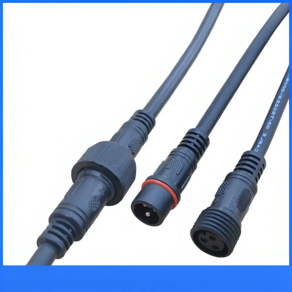 Outdoor LED Lighting Waterproof Aviation Connector Socket Power Cable Plug Male Female Quick Joiner Electrical Wire Adapter