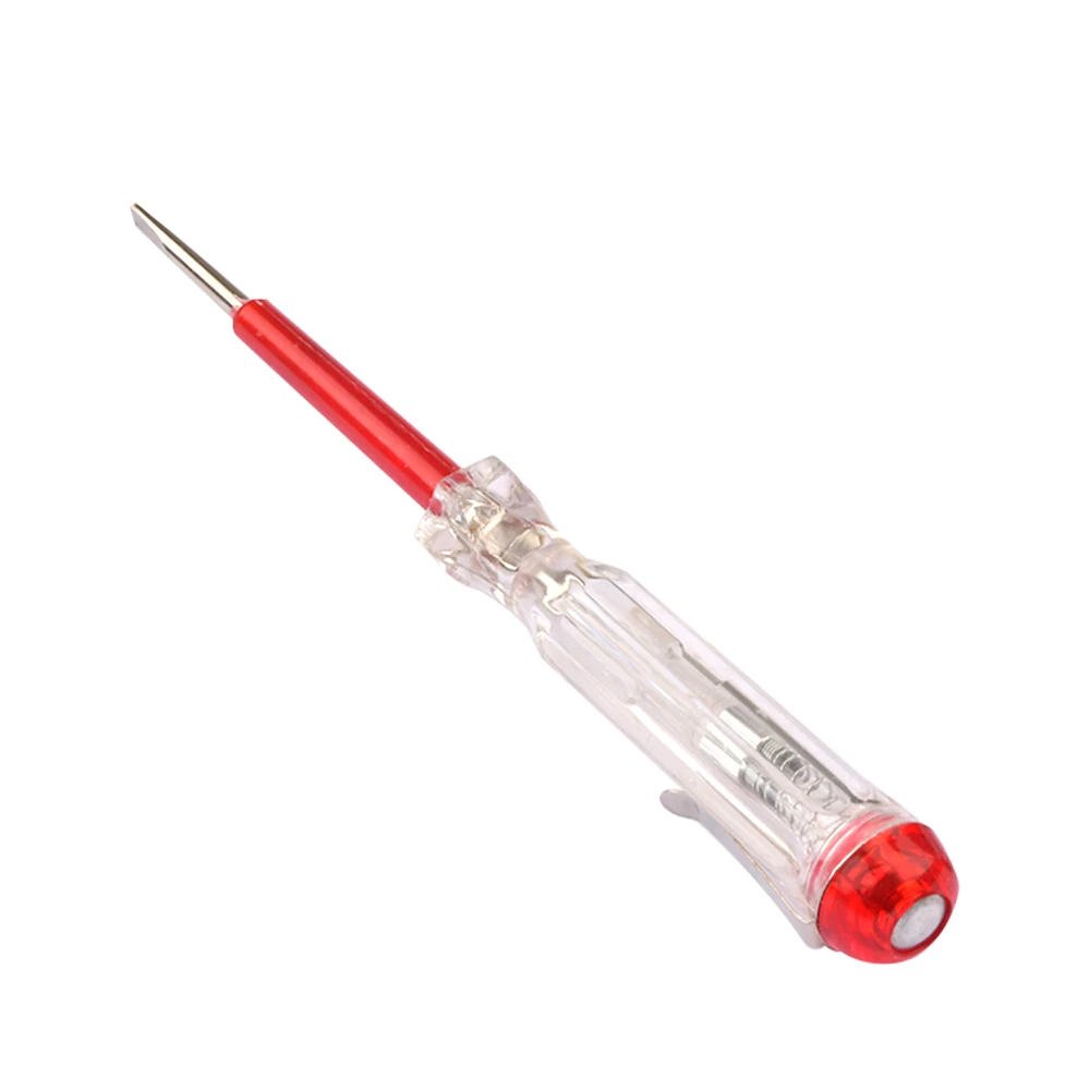 AC100-500V جهاز قياس الجهد الكهربائي القلم مشقوق فيليبس برأسين للإزالة مفك جهاز فحص الدائرة الكهربائية مصباح مؤشر أداة