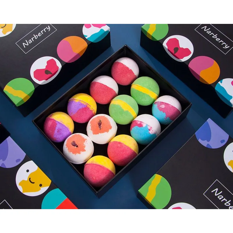 

Narberry Salt Essential Oil Bathtub Balls Super Bubble Children's Bath Ball Set