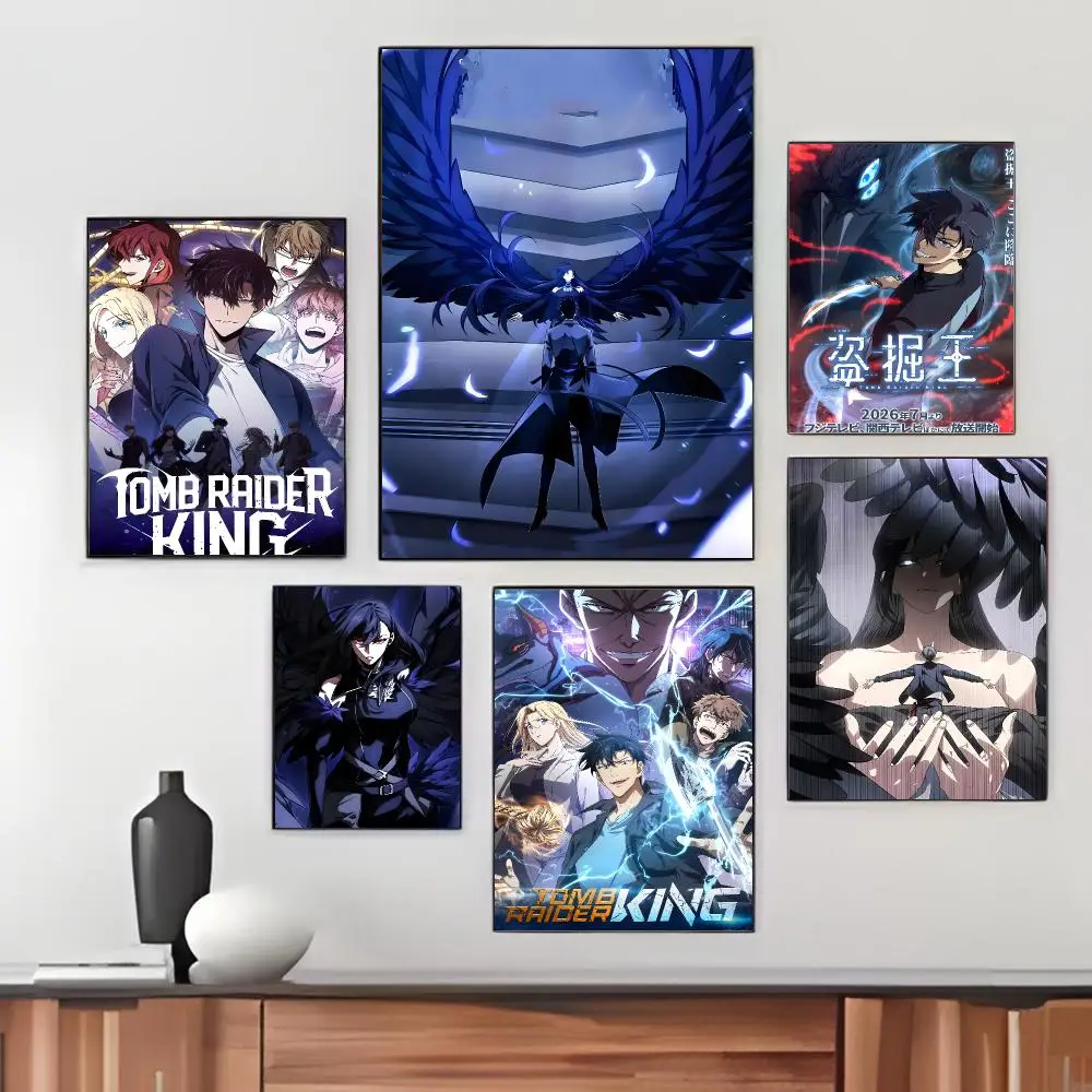 Manhwa T-Tomb Raider King Poster Pegatina artistica HD autoadhesiva impermeable para salon dormitorio