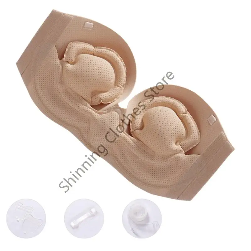 

M68A Breathable Reusable Inflatable Bra Strapless Wirefree Bralette Top for Women