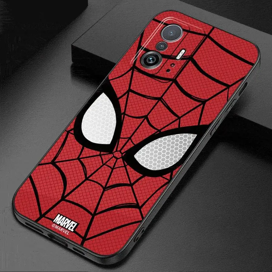 Marvel Spider Man Venom Logo Phone Case for Xiaomi Mi 11 Lite 12T 11T 10T Pro 12 12X 13 14 Pro 13 Lite Silicone Cover