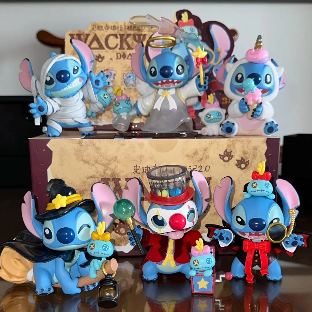 

Stitch Funny Diary 2.0 Series Blind Box Anime Figure Mystery Box Surprise Bag Stitch Anime Collectible Model Decoration Toy Gift