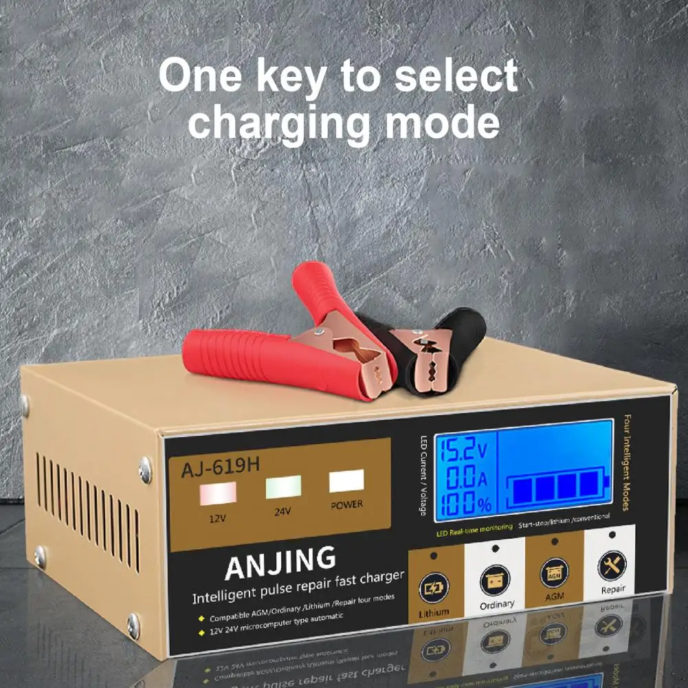 Automatic Battery Charger Accessory Battery Charger Antiflaming Stable Performance  Professional 24V 15A Car Battery Charger