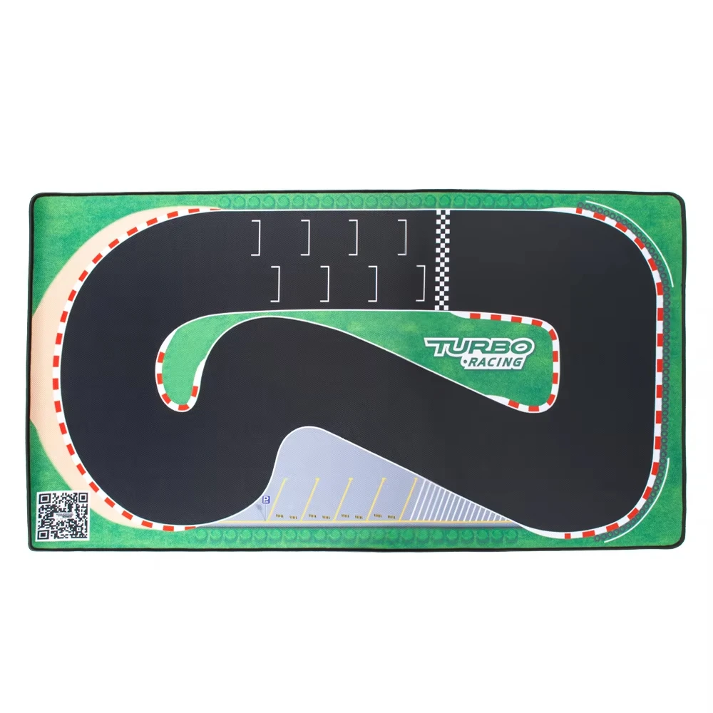 160x90cm 180x80CM Portable Turbo Racing  Rubber Mat Track 1:76 RC Mini  Car Track Race Runway for Table Racing Car view 3