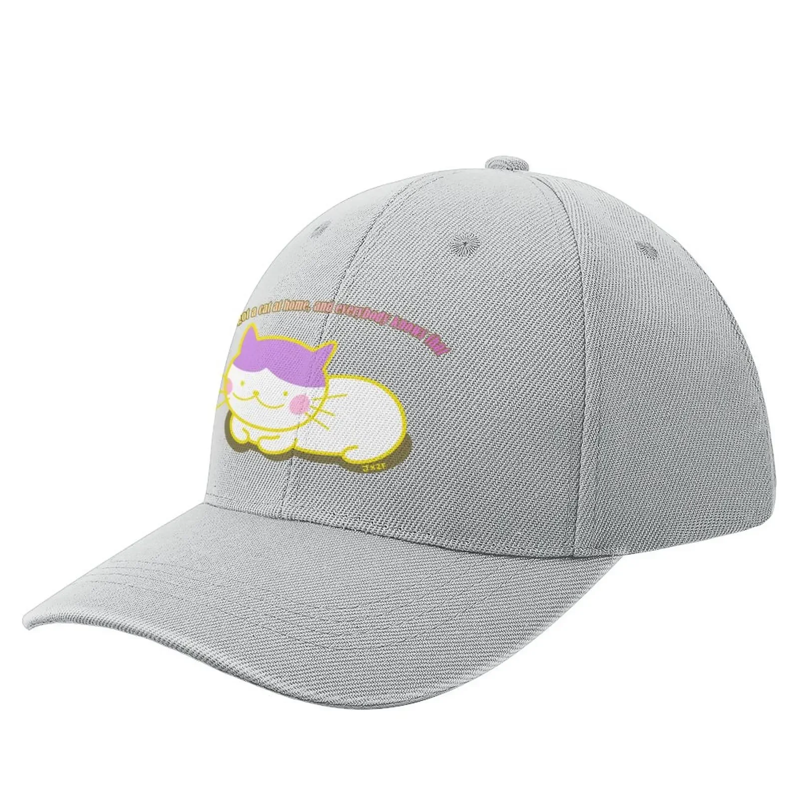 I got a cat at home, and everybody knows that@ Maeko and River Baseball Cap Caps New In The Hat Ball Cap Vintage Women Hat Men'S