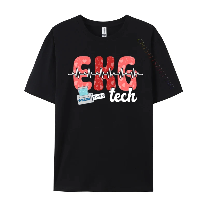 

Ekg Tech Heartbeat Ekg Technician Ekg Techs 3d Printed Cotton Tops & Tees For Men Casual Top T-Shirts Summer Rife Top T-Shirts