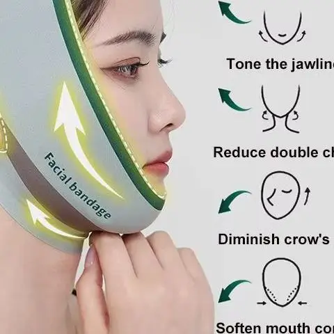 

Slimming Face Belt Lifting Double Chin Face Mask Tight But Not Strangling Suitable For All Kinds Of Face Shape Slimming Tool