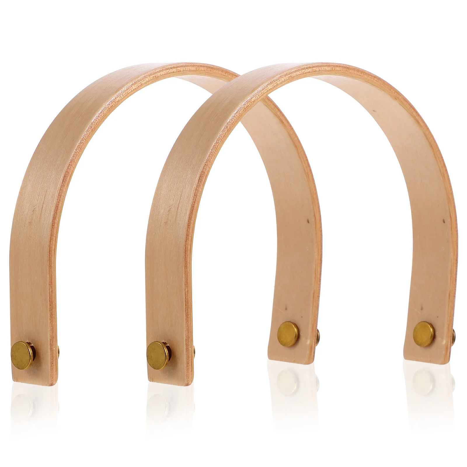 2Sets Wooden Teapot Handle U-Shaped Kettle Replacement Ergonomic Heat Resistant Compact Household Teapot Grip Supplies Accessory