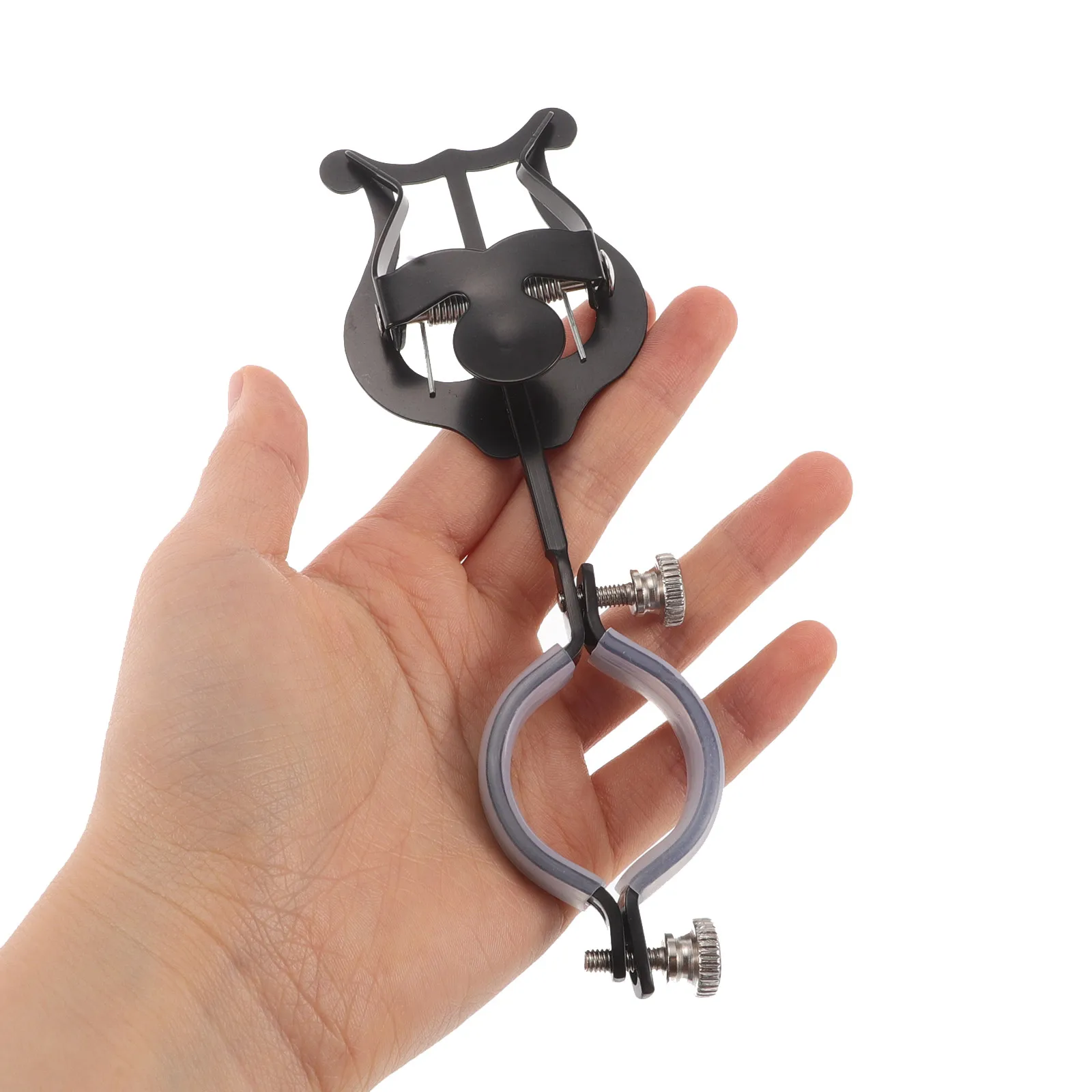 

Wind Music Clip Flute Display Stand Clarinet Clamp Instrument Marching Band Holder Desktop Metal Stands Score