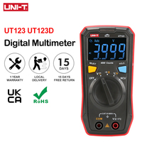 UNI-T UT123 UT123D Mini Digital Multimeter Temperature Tester Data AC DC Voltmeter Pocket Voltage Ampere Ohm Meter Auto Range