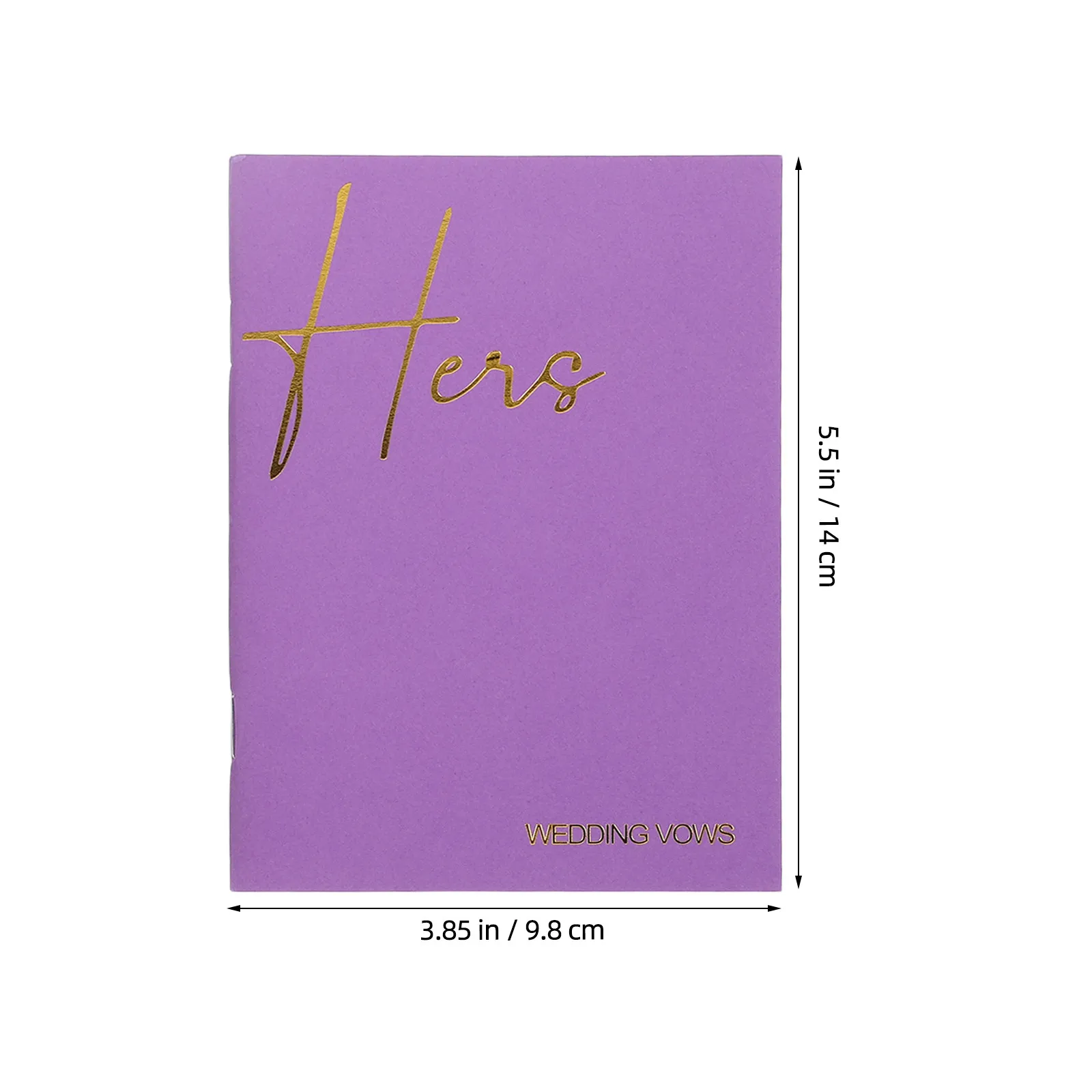 2pcs Modern Wedding Vow Book Set for Couples – His & Hers Promise Journals for Ceremony Day, Emotional Oath Notebooks