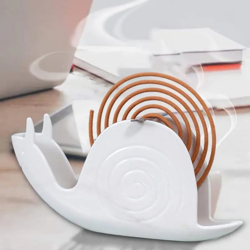 Creative Snail Shape Mosquito Coil Incense Holder Retro Unique plastic Stand Mosquito Repellent Incenses Rack for Home decor