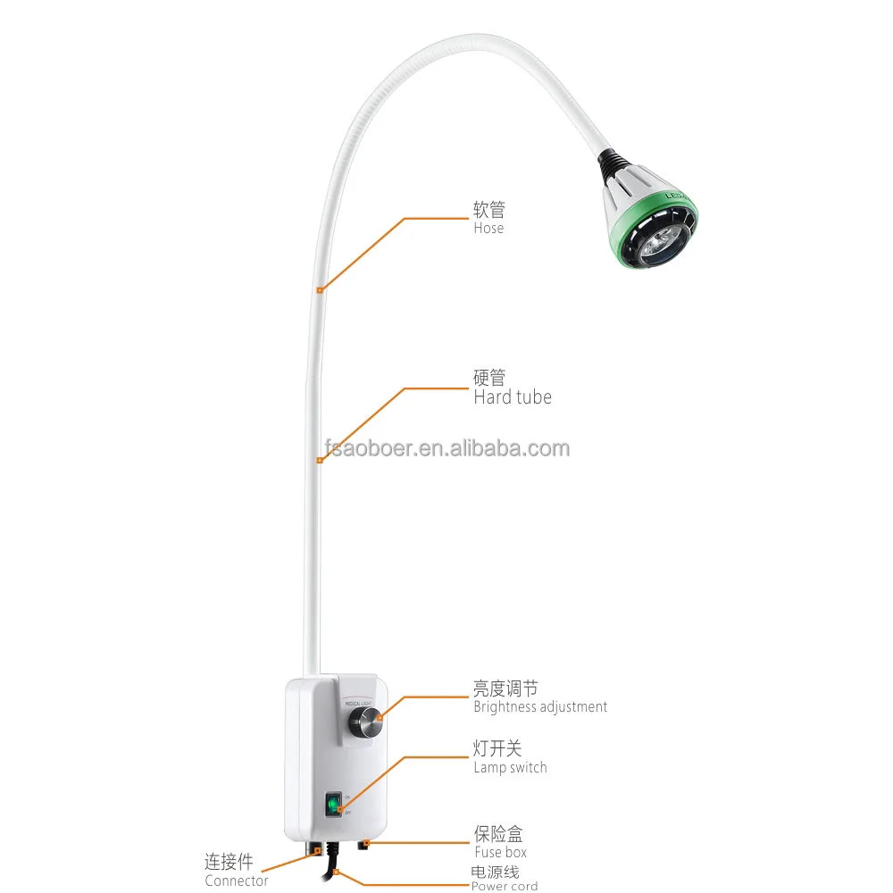 

Медицинский светодиодный светильник LED9W для стоматологии, отоларингологии, отделений микрохирургии и пластической хирургии (холодный свет)