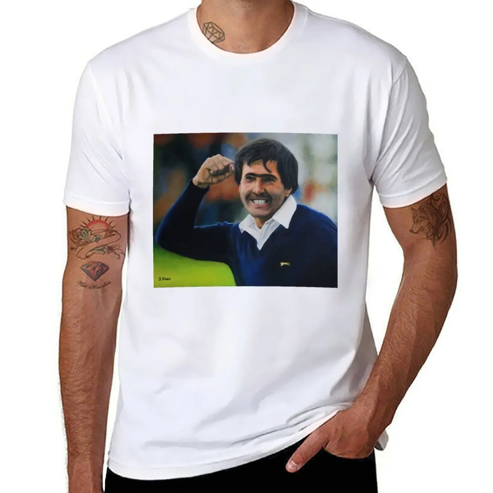 

Seve Ballesteros Oil on Canvas T-Shirt anime t shirts for man man t shirts for men T-Shirt