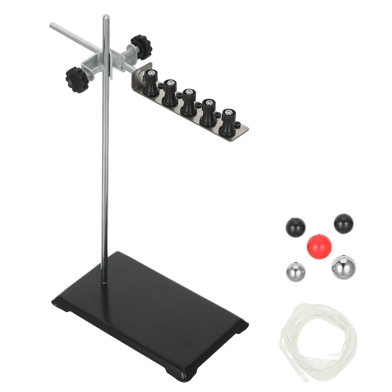 

Physics Experiment Set 5 Balls Adjustable Pendulum Stand Apparatus Mechanics Study Science Classroom Equipment Physics Education