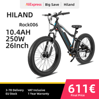 Hiland Rock006 26 Inch Fat Tire Mountain Bike, Shimano 7-Speed Fatbike, Double Disc Brake, Fork Suspension Mountain Bike for Ad