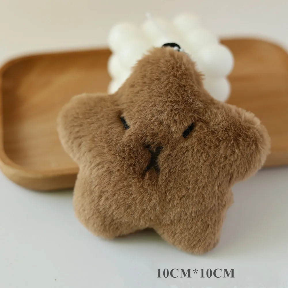 10pcs/pack Lovely capybara Stuffed Plush Toy Mini Star Doll Toy Keychain Bag Pendant Wedding Decoration Birthday Party Gifts