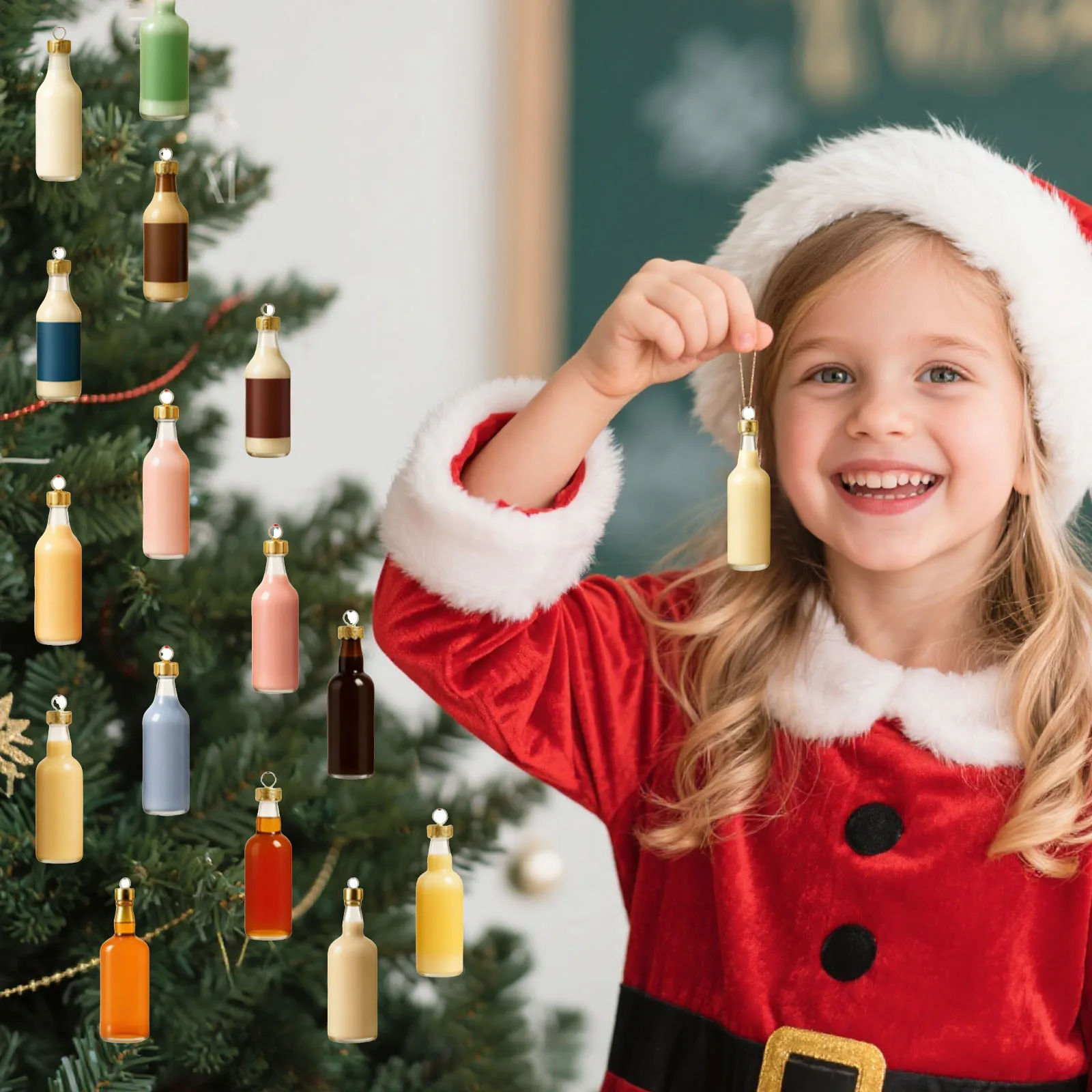 Clock Timer for Bedroom Advent Calendar Anatomy Christmas Countdown Pendant Containing 24 365 Countdown Calendar Tear off