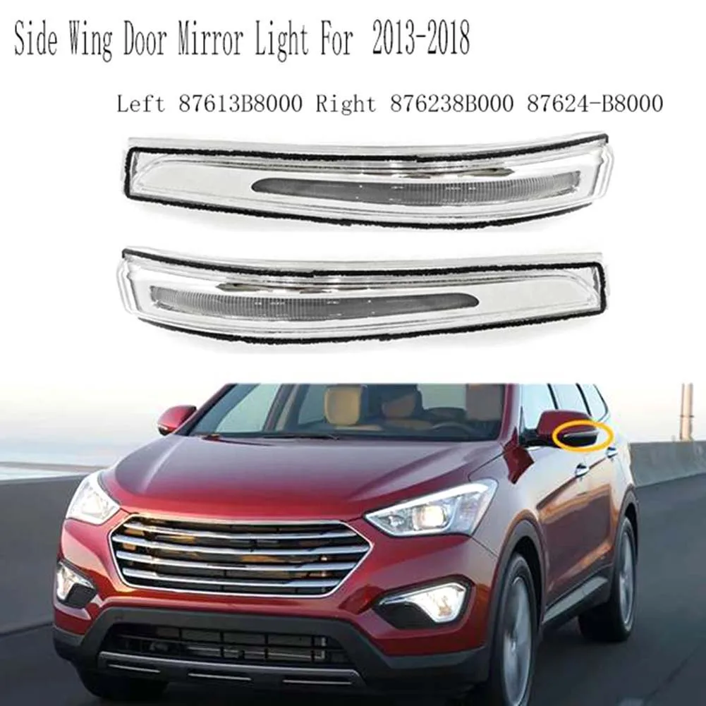 #62U Rearview Mirror Turn Signal, Hyundai Santa Fe XL 2013-2018, Left,87613B8000 ,(plastic)