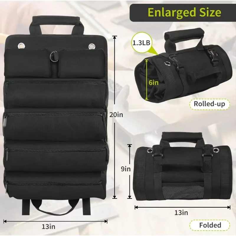 sac-de-rangement-organisateur-pour-outils-accessoires-electricien-charpentier-durable-portable-enroulable