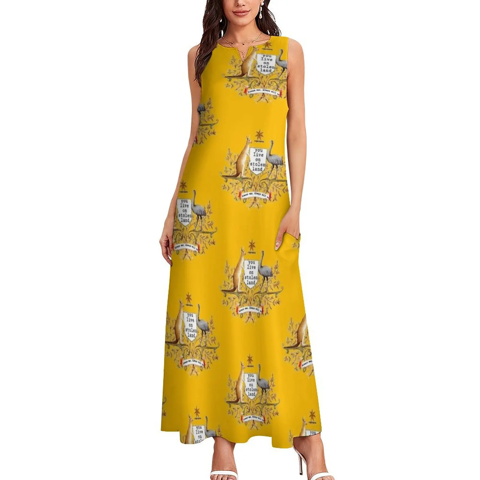 You live on stolen land Long Dress party dresses women womens dress women clothes