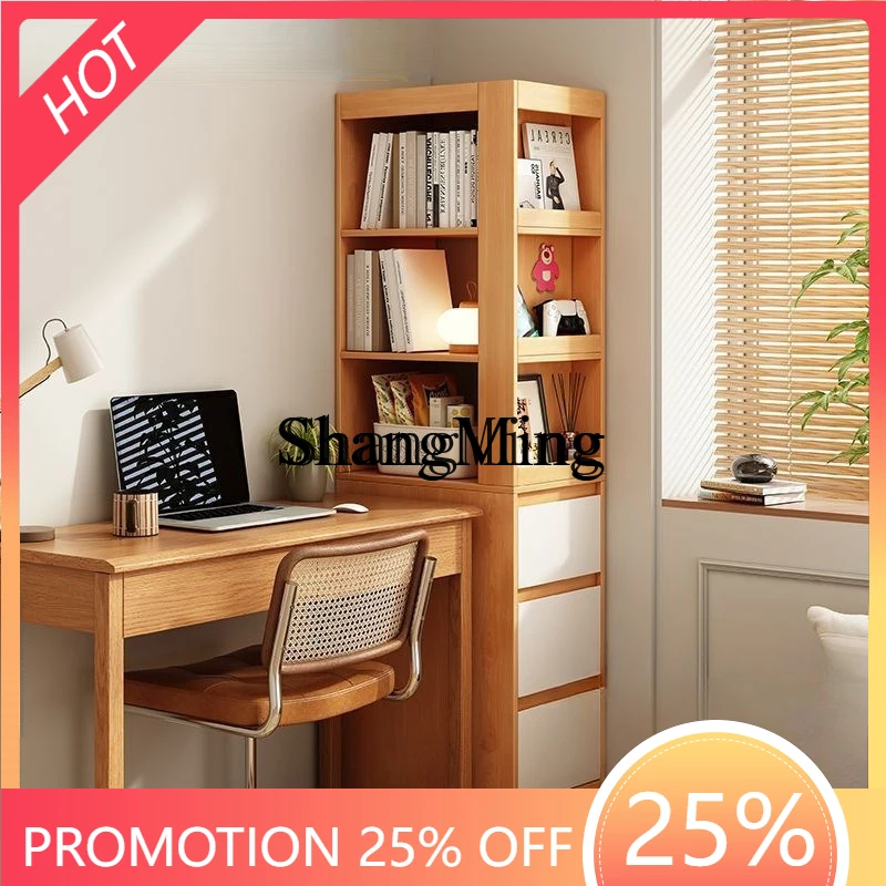 

FG Bookshelf Floor Shelf Small Unit Study Cabinet Multi-layer Locker Household